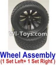 HBX 12882P ONSLAUGHT Parts-wheel Parts-Official Left and Right wheel assembly(2 set-1x Left and 1X Right) Parts-12056,HaiBoXing HBX 12882P ONSLAUGHT RC Car Parts